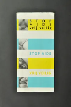 Coc Dépliant "Stop Aids / Vrij Veilig" (Arrêtez le sida / Safer sex) Pays-Bas 1986 2005.47.63 Photo Mucem