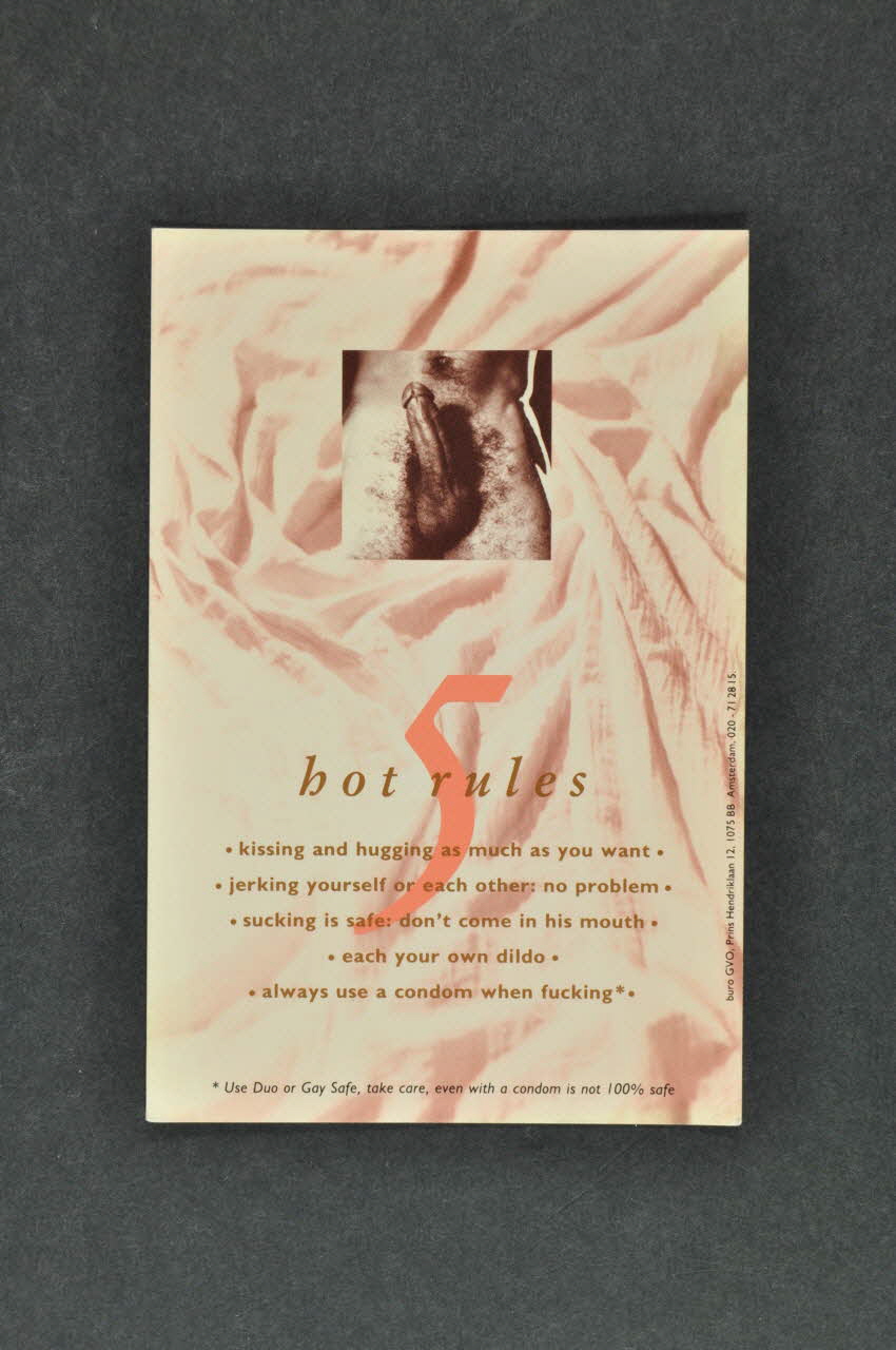 carte postale "5 hot rules" (règles chaudes) 2005.47.64 Photo Mucem