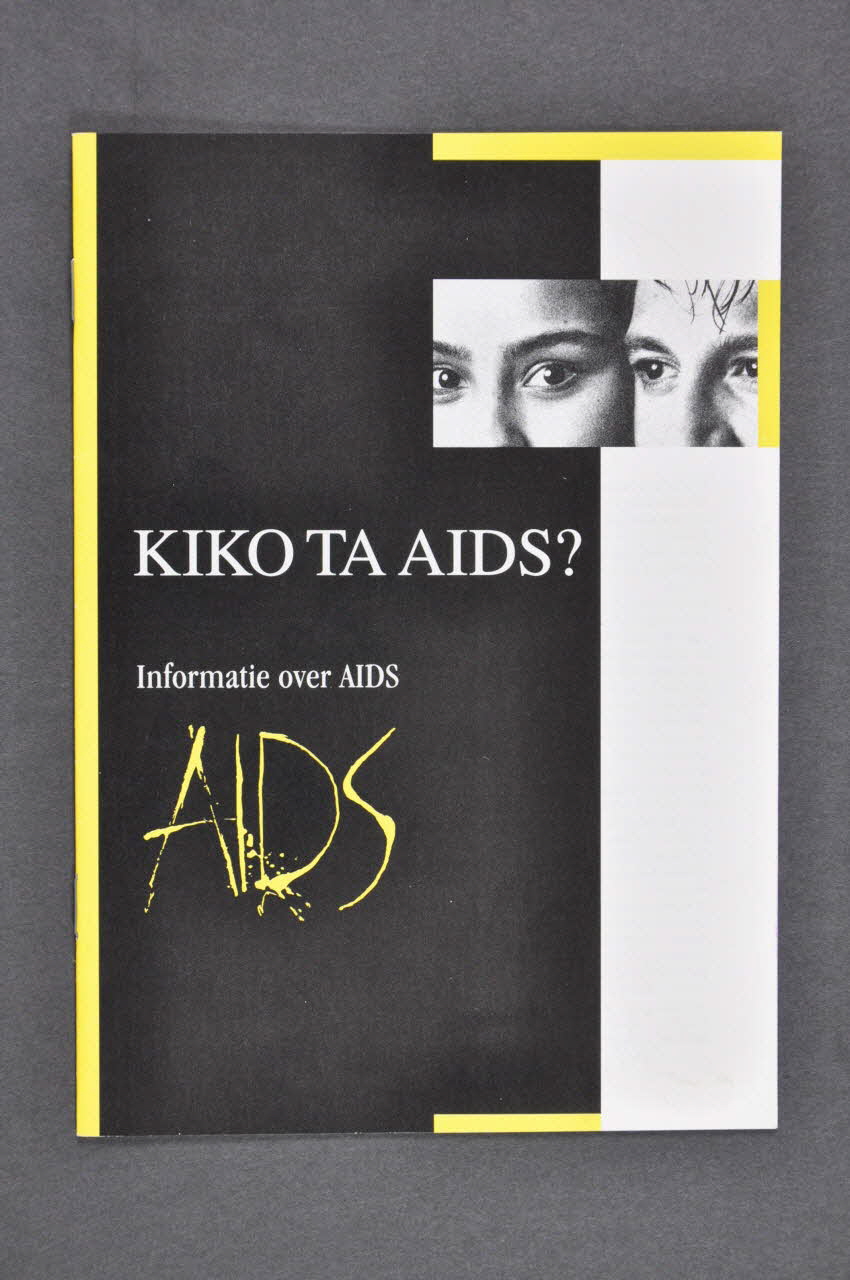 Soa Stichting - Utrecht BROCHURE "Kiko ta Aids ? Informatie over AIDS" (en antillais??) Pays-Bas 1993/10 2005.47.72 Photo Mucem