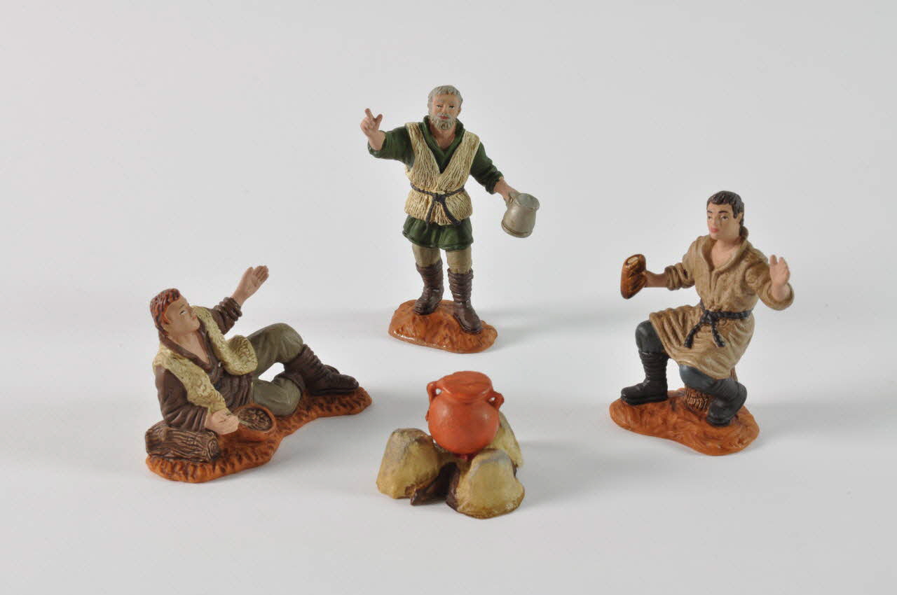 Firme Oliver figurine de crèche Catalogne, Espagne 2004 2004.271.2.1-5 Photo Mucem