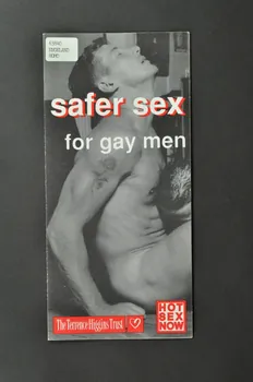 Terrence Higgins Trust Dépliant Dépliant "Safer sex for gay men" (Safer sex pour les hommes gays) Grande Bretagne 1992 2005.47.90  Photo Mucem