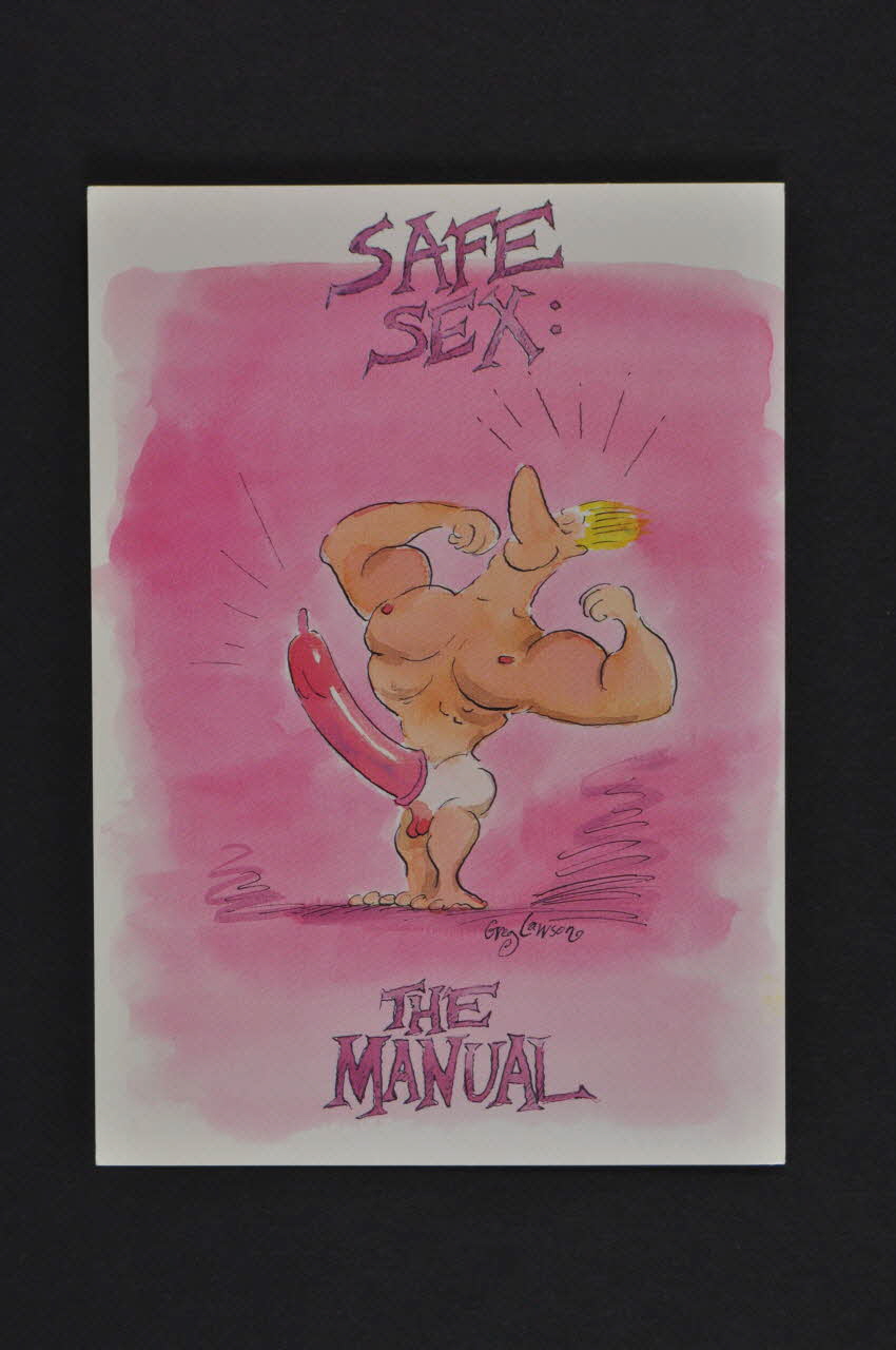 carte postale "Safe sex . The manual" (Safe sex. Le manuel) 2005.47.94 Photo Mucem