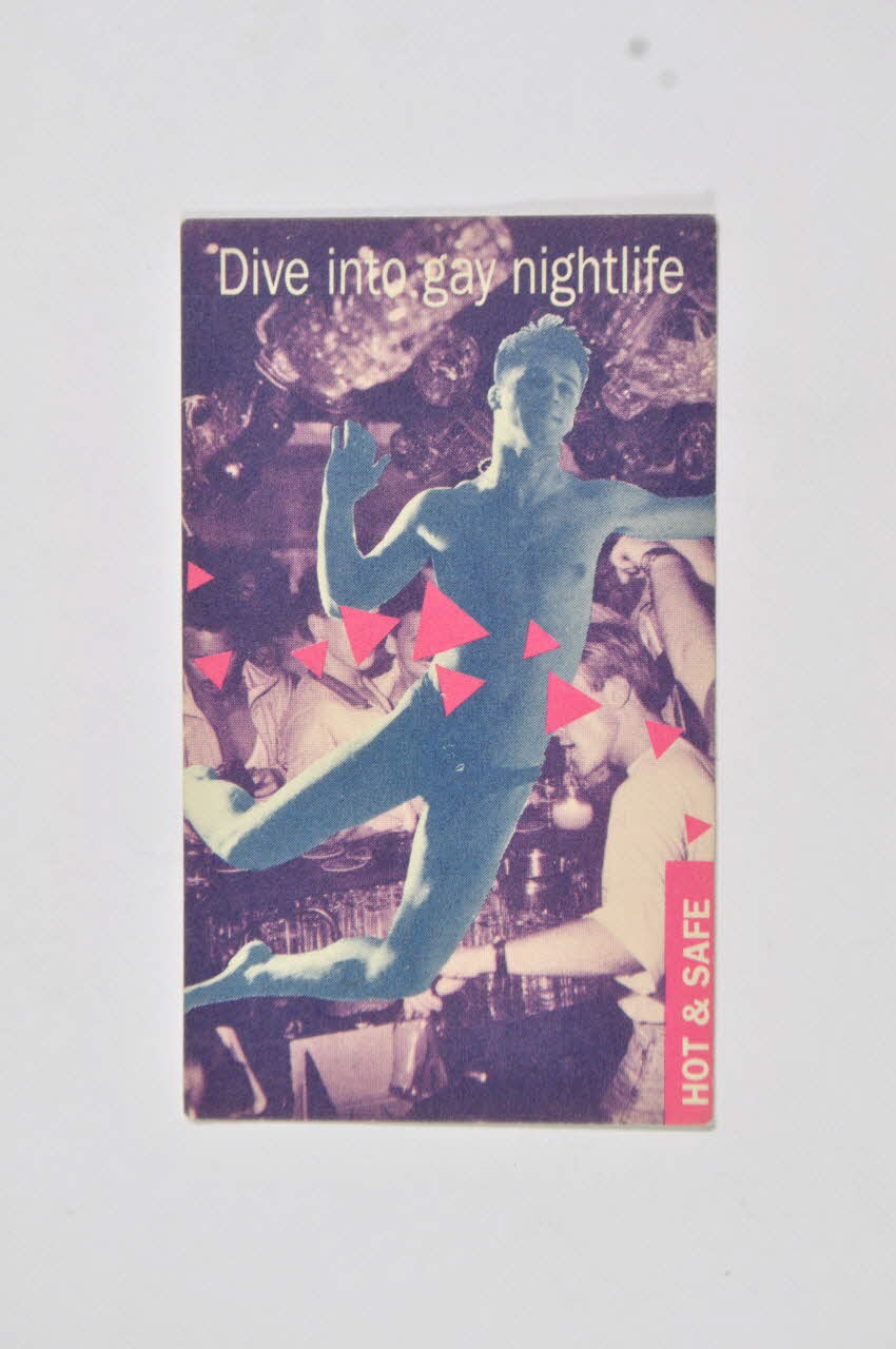 Carte de rendez-vous "Dive into gay nightlife" (Plongez dans la vie nocturne gay) 2005.47.95 Photo Mucem