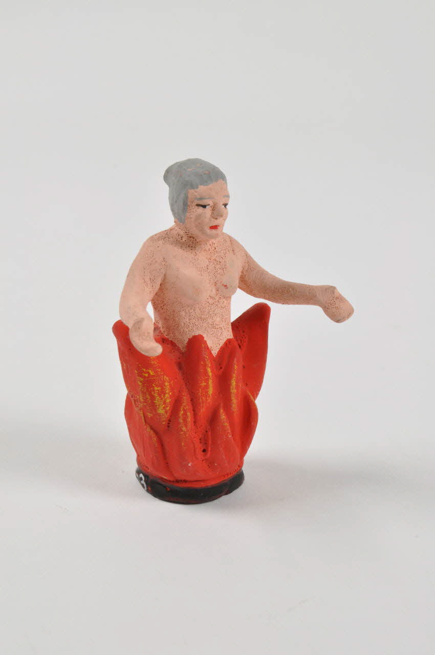 Anonyme figurine de crèche âme du purgatoire Campanie, Italie 2004 2004.278.3 Photo Mucem