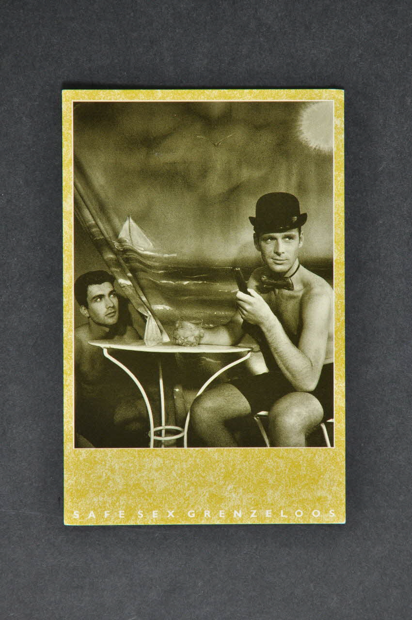 carte postale "Safe sex Grenzeloos" (Safe sex sans limites) 2005.47.99  Photo Mucem