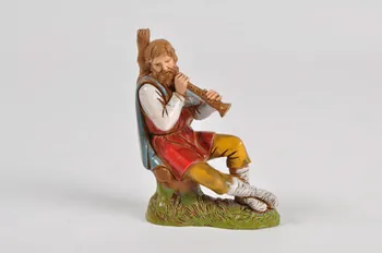 Anonyme figurine de crèche joueur de hautbois 2004 2004.281.1 Photo Mucem