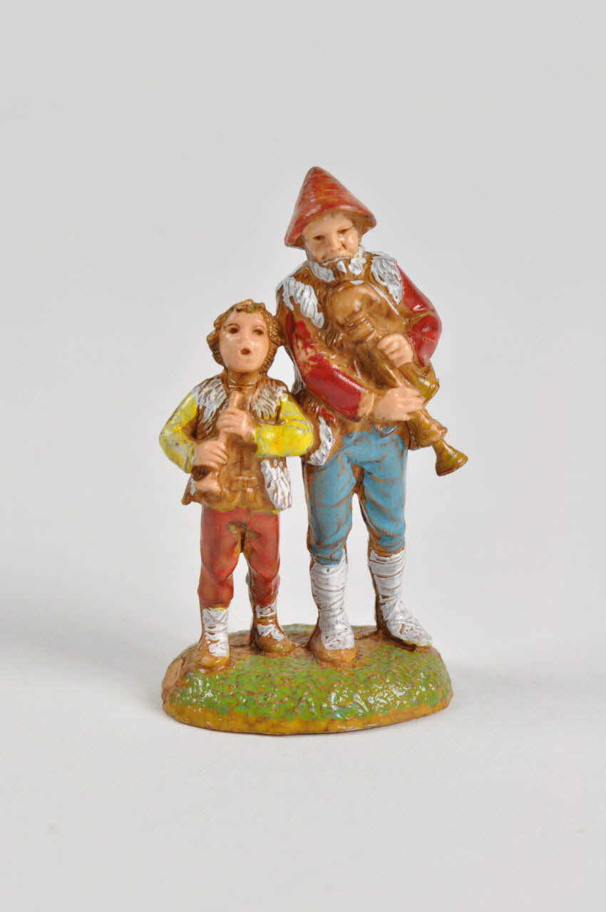 Anonyme figurine de crèche bergers musiciens 2004 2004.281.5 Photo Mucem