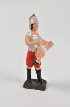 Anonyme figurine de crèche soldat du roi Hérode Campanie, Italie 2004 2004.282.3 Photo Mucem