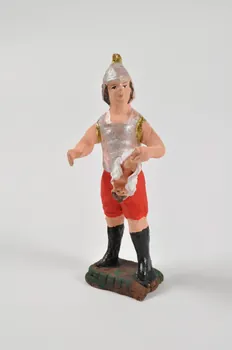 Anonyme figurine de crèche soldat romain Campanie, Italie 2004 2004.282.5 Photo Mucem