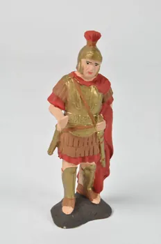 Rossella et Chiara Natella figurine de crèche soldat romain Campanie, Italie 2004 2004.284.3.1 Photo Mucem