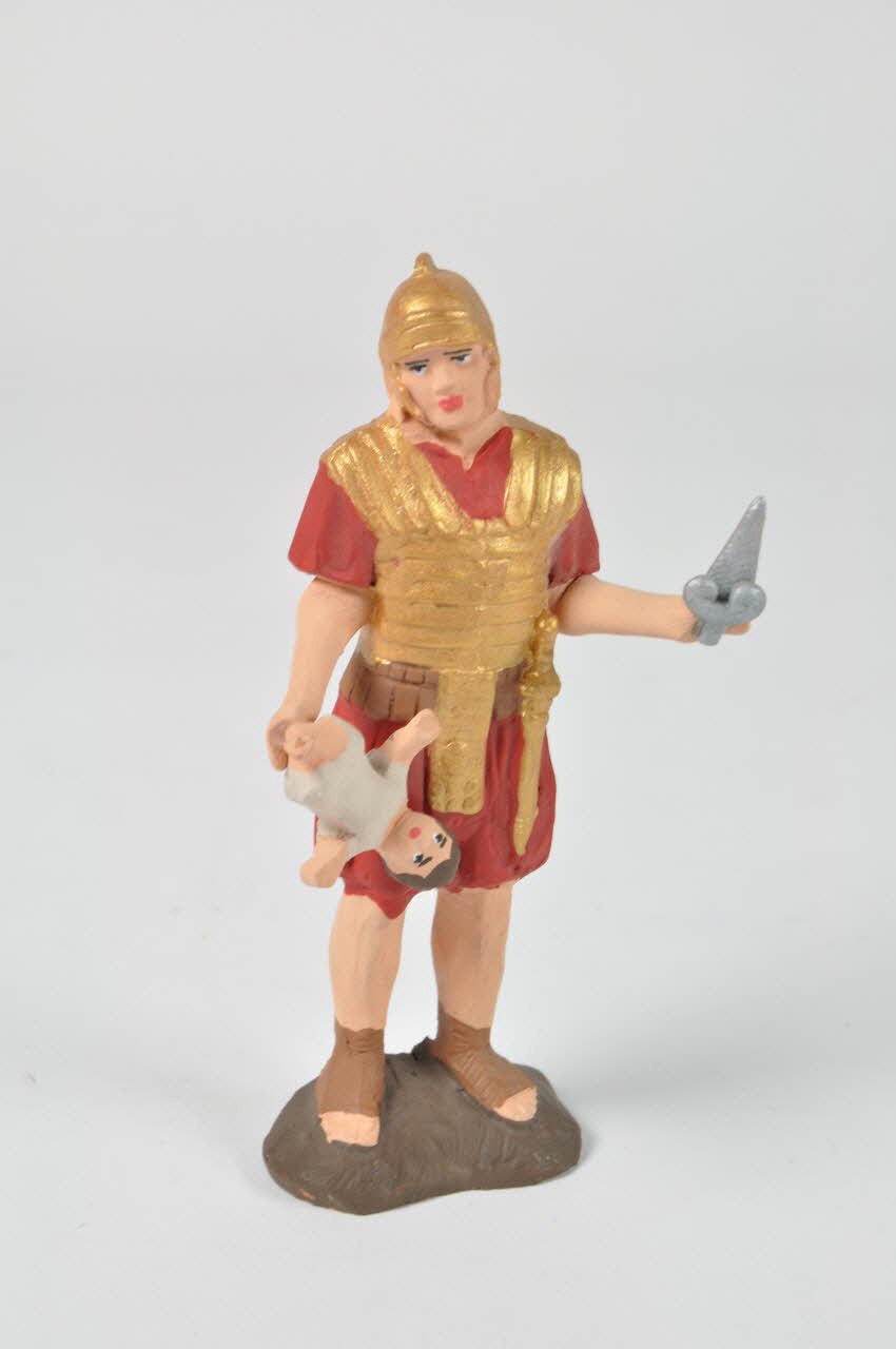Rossella et Chiara Natella figurine de crèche soldat romain Campanie, Italie 2004 2004.284.3.2 Photo Mucem