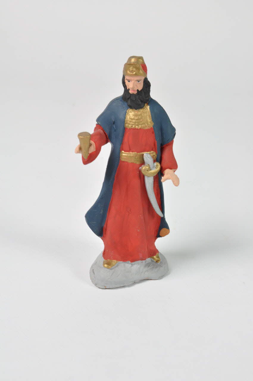 Rossella et Chiara Natella figurine de crèche Roi Hérode Campanie, Italie 2004 2004.284.3.3 Photo Mucem