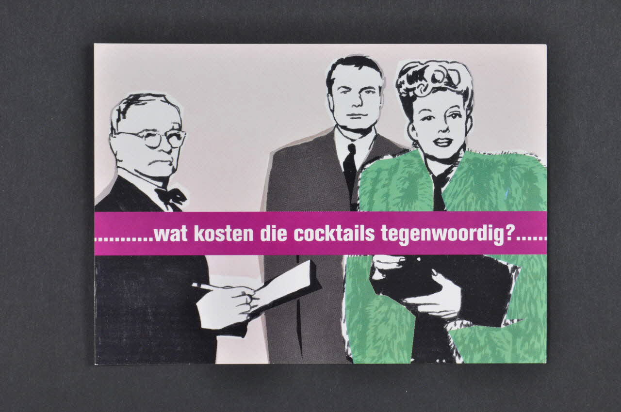 carte postale "... Wat Kosten die cocktails tegenwoordig ?..." (traduire) 2005.50.1 Photo Mucem