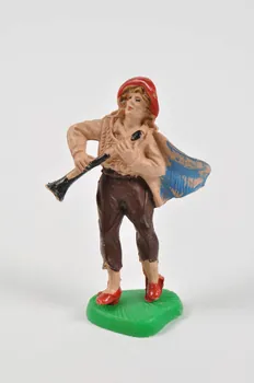 Anonyme figurine de crèche berger joueur de hautbois 2004 2004.285.4 Photo Mucem