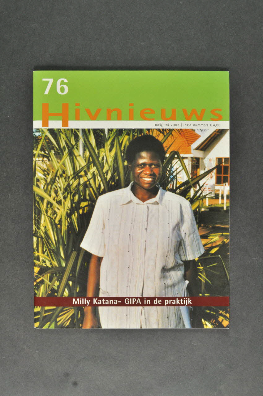 Hiv Vereniging Revue associative "Hivnieuws",  mai juin 2002, n° 76 / Milly Katana - GIPA in de praktijk Pays-Bas 2002 2005.50.27 Photo Mucem
