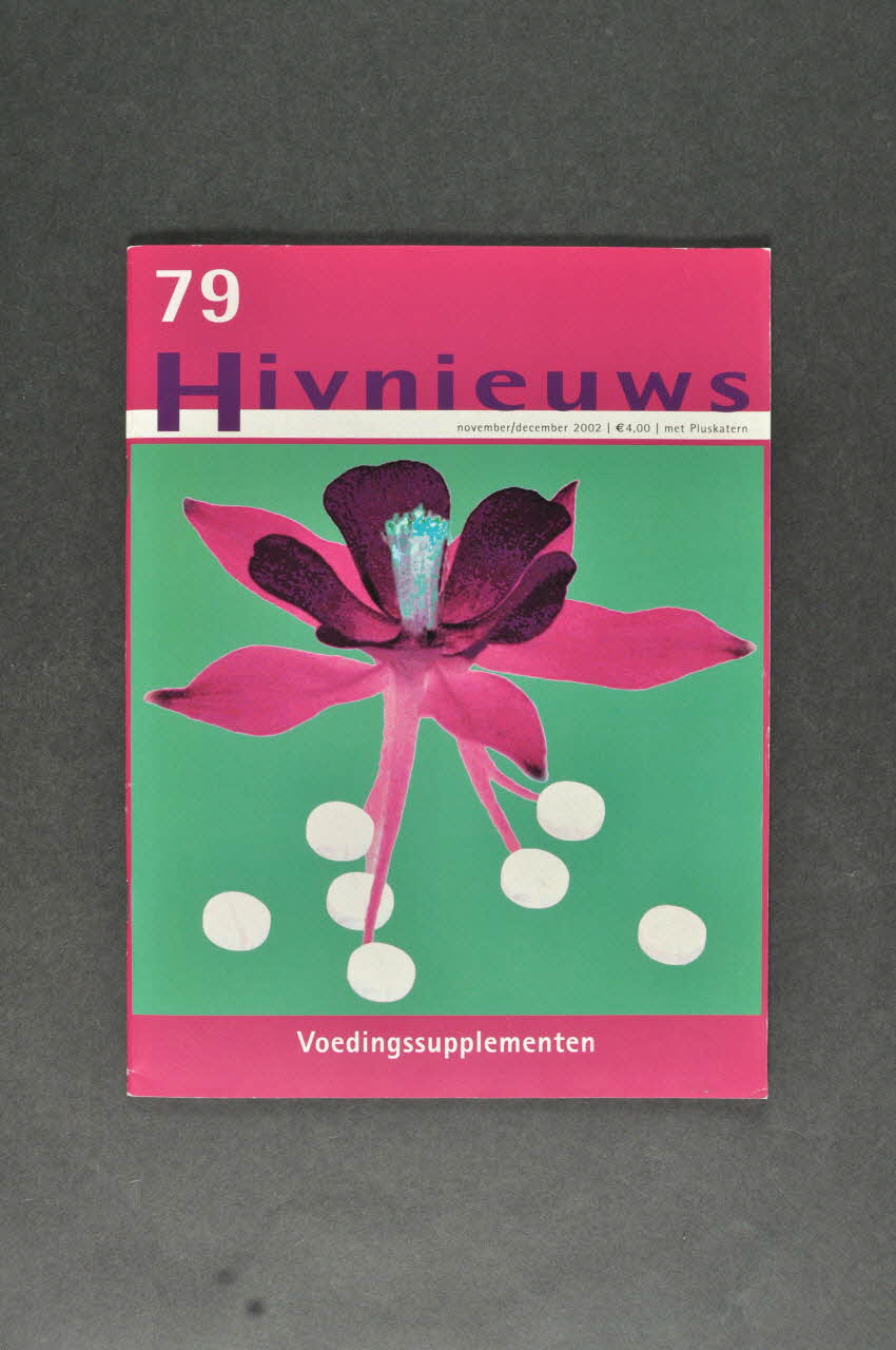 Hiv Vereniging Revue associative "Hivnieuws", novembre décembre 2002, n° 79 / Voedingssupplementen Pays-Bas 2002 2005.50.30 Photo Mucem