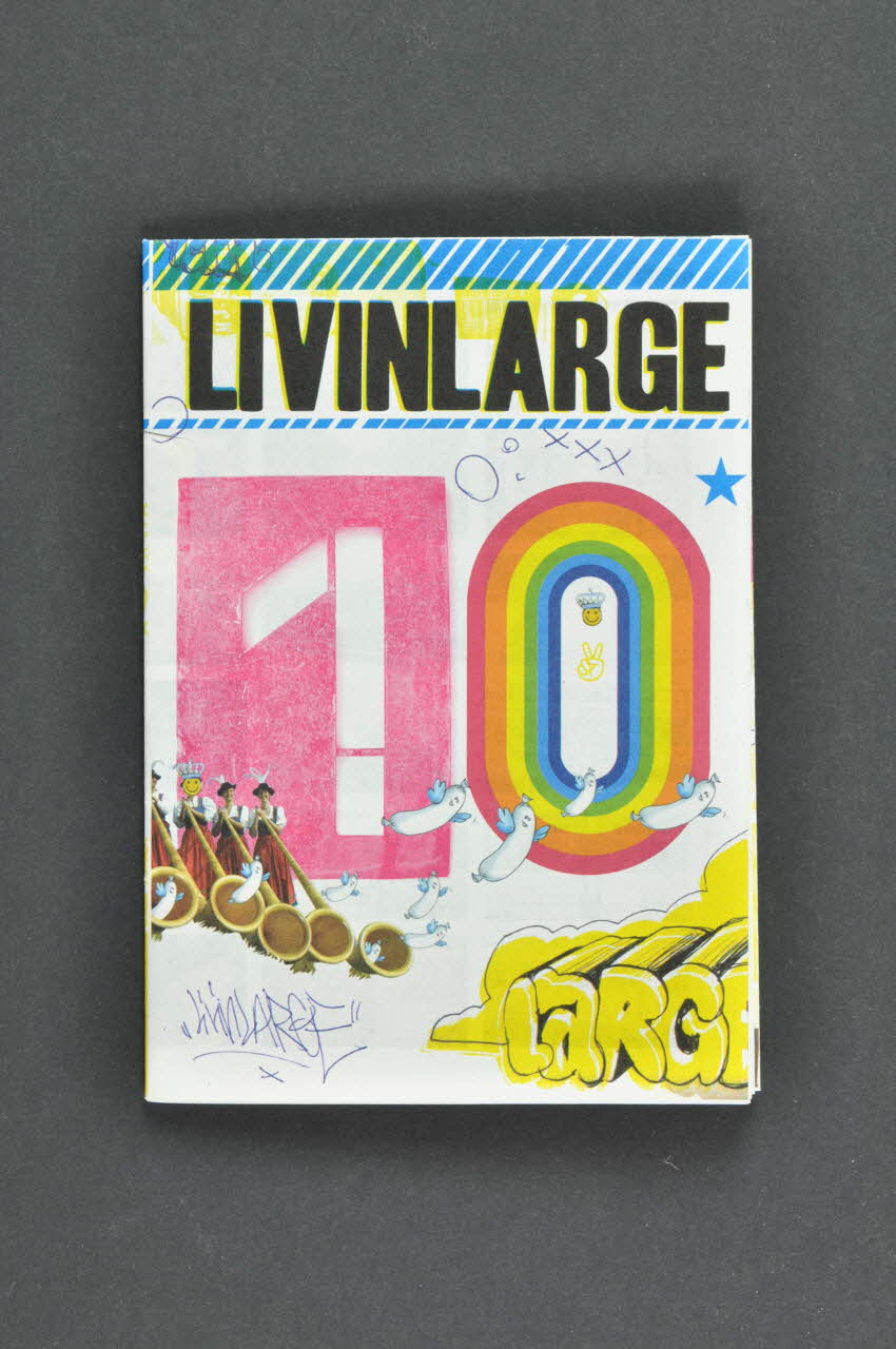 affichette publicitaire Flyer Livinlarge Allemagne 2003 2004.293.14 Photo Mucem