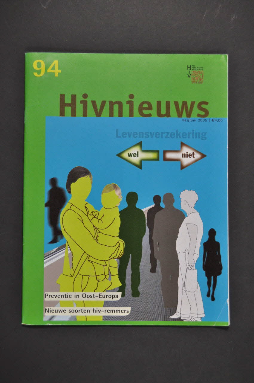 Hiv Vereniging Revue associative "Hivnieuws" Pays-Bas 2005 2005.50.45 Photo Mucem