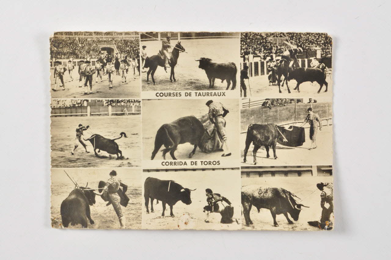 carte postale Course de taureaux. Corrida de toros 2004.300.15 Photo Mucem