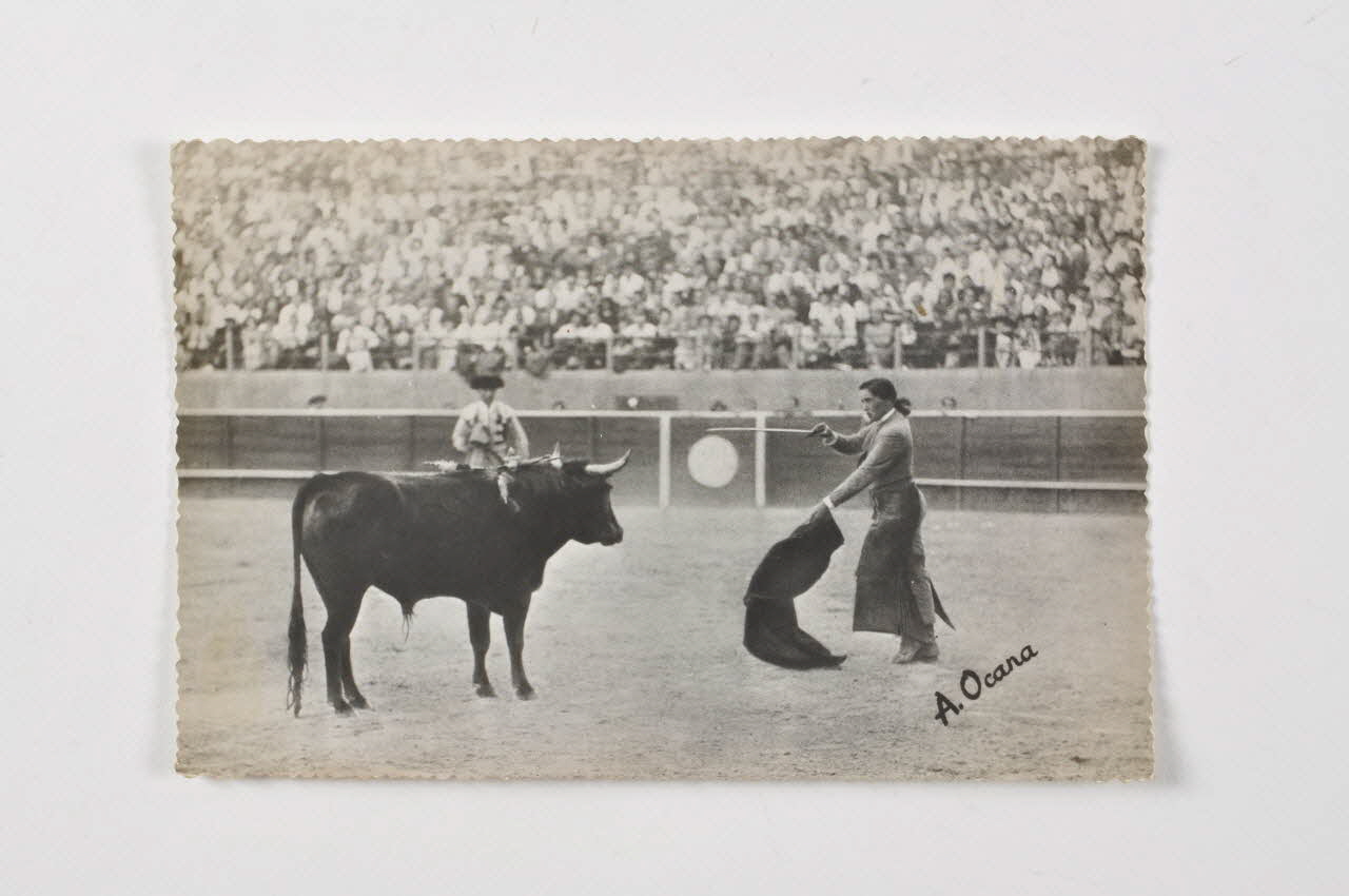 carte postale Toros et toreros. Choncita Cintron 2004.300.16 Photo Mucem