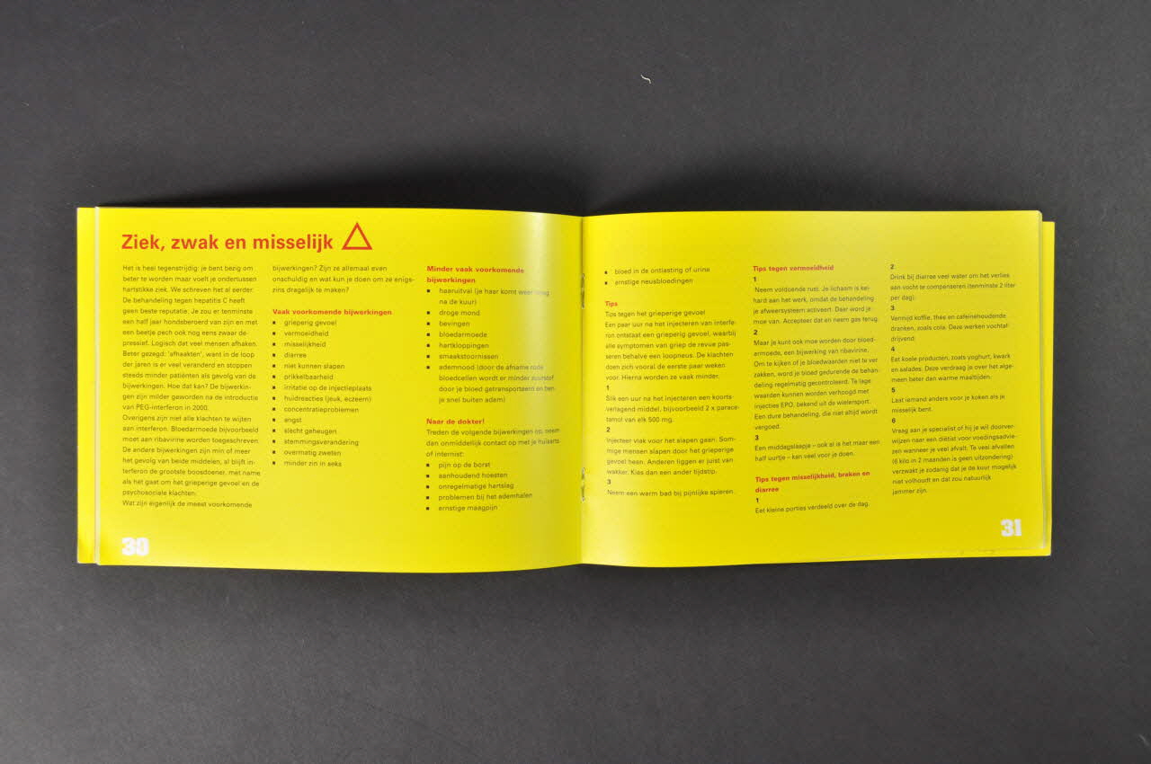 Mainline BROCHURE "Lust for life. Leven mit hepatitis C" (Le désir de vivre. Vivre avec l'hépatite C) Pays-Bas 2005 2005.54.109 Photo Mucem