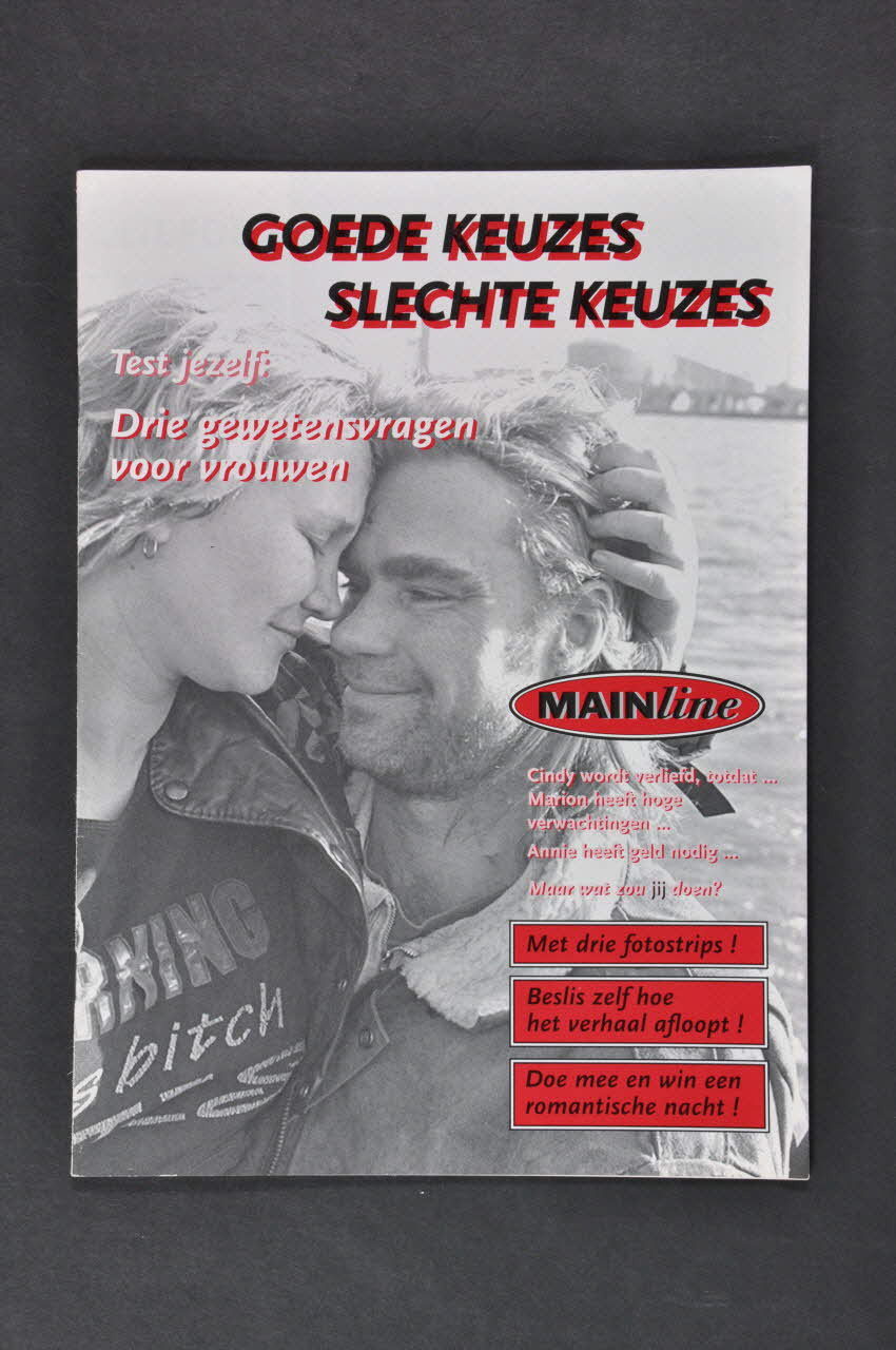 Mainline BROCHURE "Goede keuzes slechte keuzes" (Bons choix mauvais choix) Pays-Bas 1997 2005.54.115 Photo Mucem