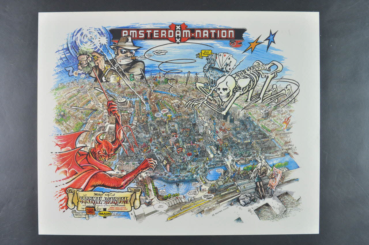 Mainline affiche "Amsterdam-nation" Pays-Bas 1992 2005.54.128 Photo Mucem