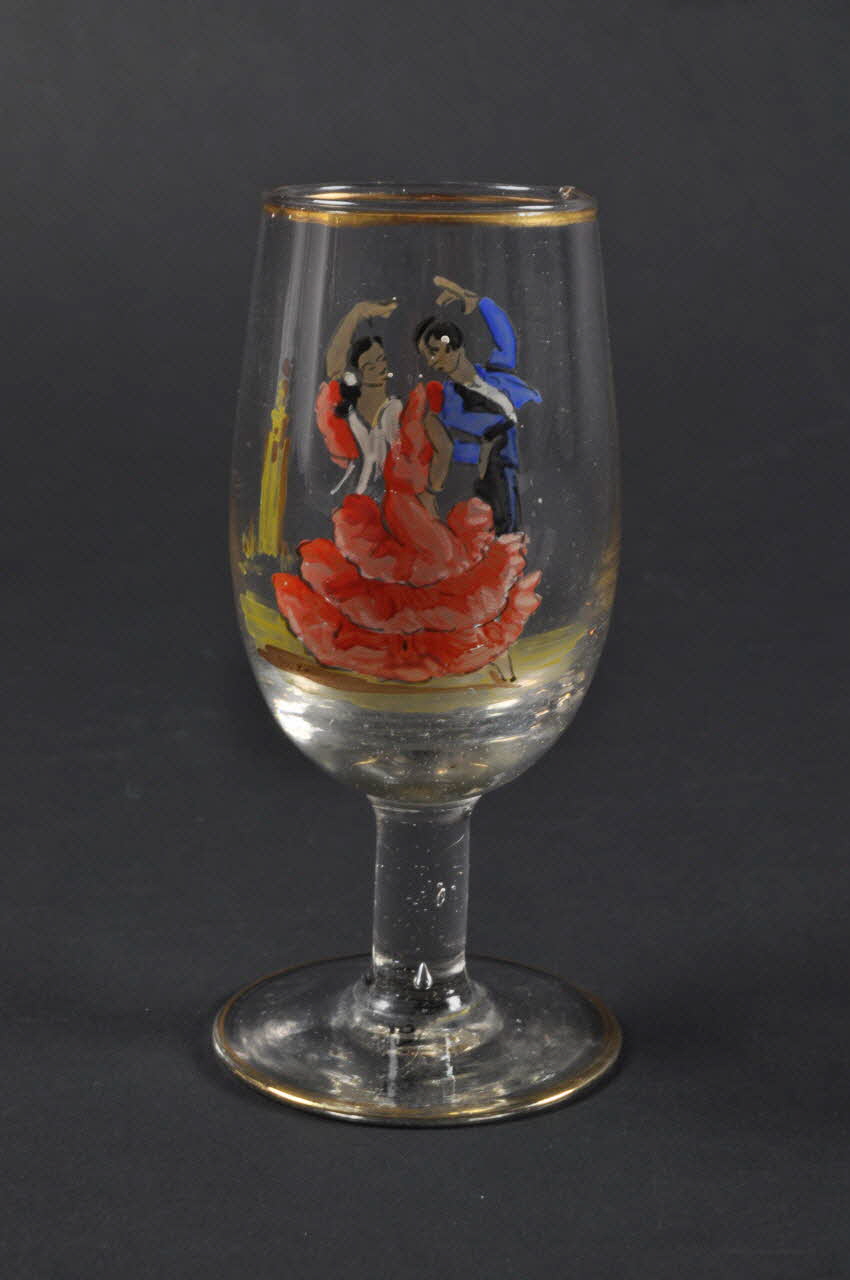 verre à pied Espagne 1950 2003.57.1  Photo Mucem