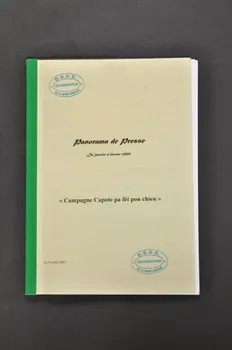 Direction De La Santé Et Du Développement Social Rapport "Panorama de presse. De janvier à février 2005. "Campagne Capote pa fèt pou chien" Martinique, France 2005 2005.55.2.1-7 Photo Mucem