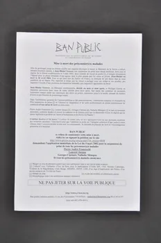 Ban Public (Association Pour La Communication Sur tract "Mise à mort des prisonnier(e)s malades" France 2004 2005.56.7 Photo Mucem