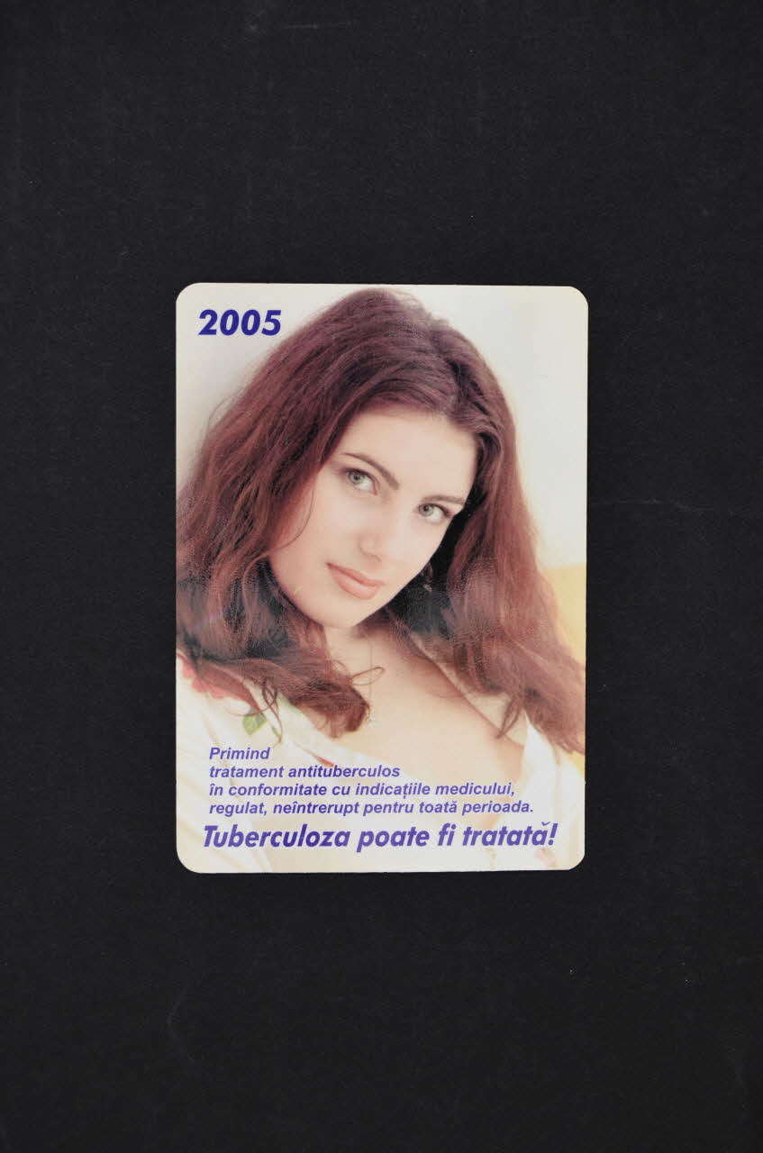 Caritas calendrier "Tuberculoza poate fi tratata !" (La tuberculose peut être traitée) Moldavie 2005 2005.57.1 Photo Mucem