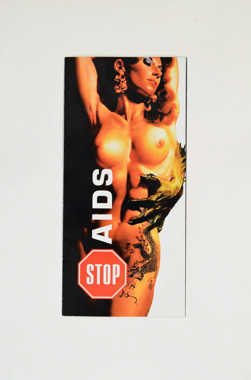 Dépliant "Stop AIDS" (en russe) 2005.57.18 Photo Mucem