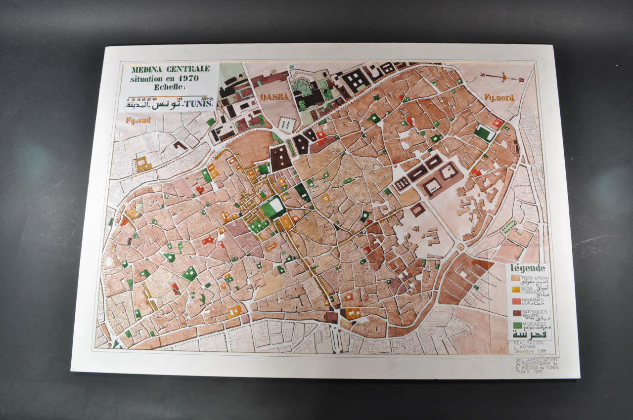 plan Médina centrale France 1988 2003.8.115.1.15 Photo Mucem