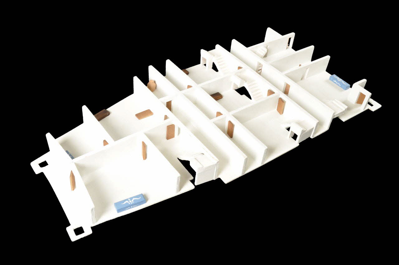 Paul Chériau ; Nejib El Aroussi maquette Habitation collective de type "tighermt" France 1991 2003.8.115.2.16 Photo Mucem