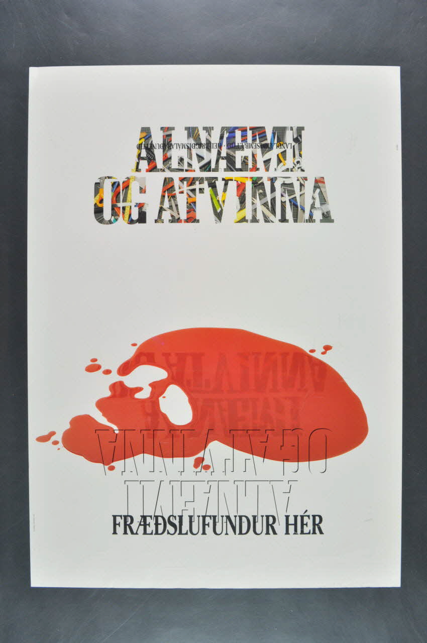 affiche "Alnaemi og Atvinnia"  (traduction) 2005.59.17 Photo Mucem