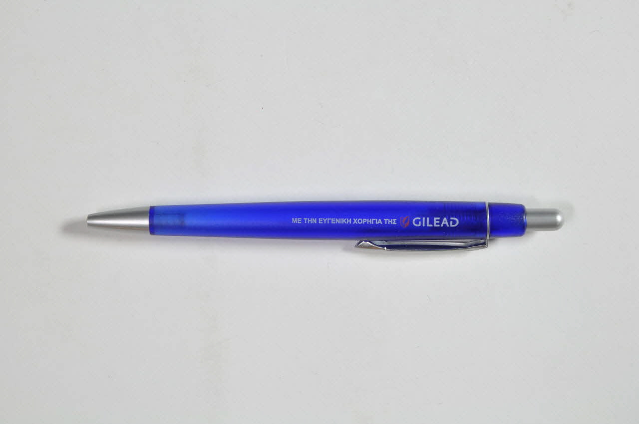 K Eel (Hellenic Center For Infectious Diseases Stylo bille Stylo bille avec le logo de l'association Grèce 2005 2005.60.19 Photo Mucem