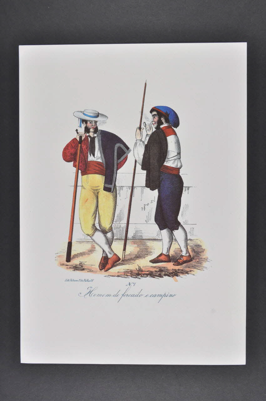 gravure Homem de forcado e campino (vacher) 2003.80.10 Photo Mucem