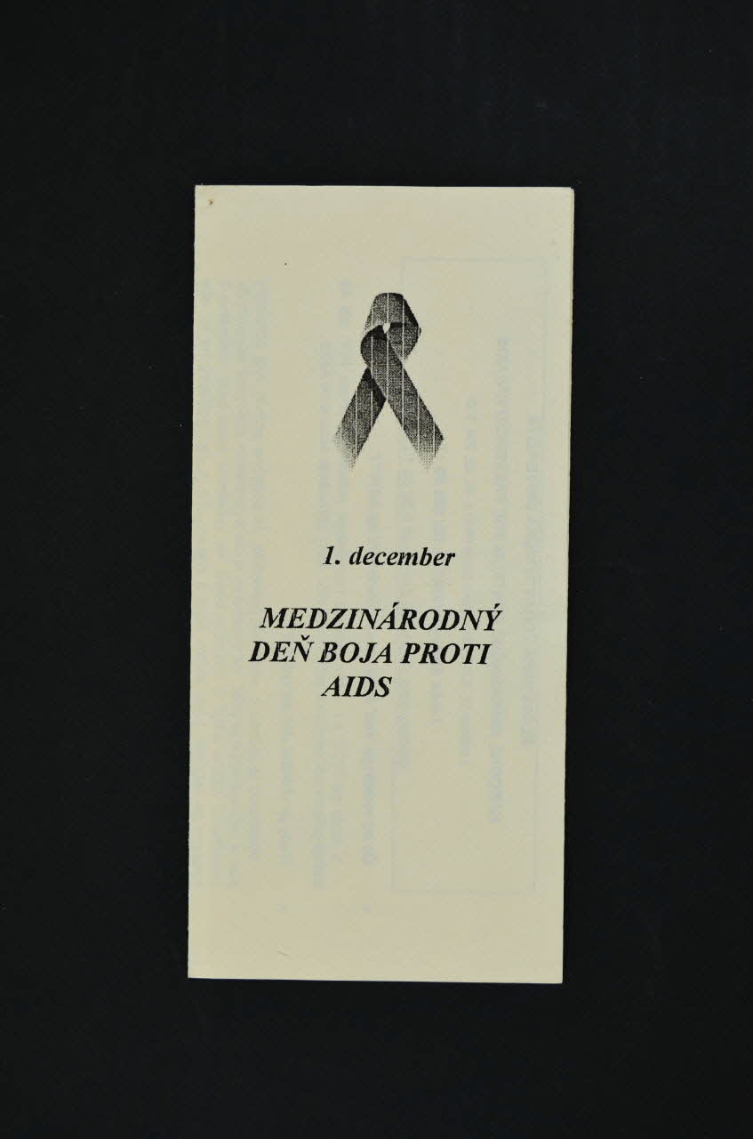 tract "1.december . Medzinarodny den boja proti AIDS" 2005.63.13 Photo Mucem