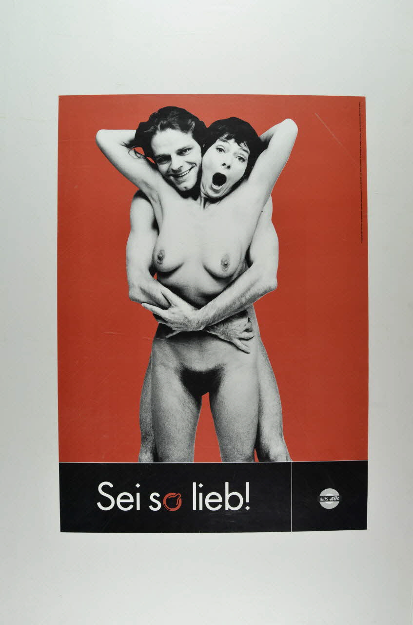 Aids-Hilfe Autriche affiche Sei so lieb! Autriche 2005 2005.64.15 Photo Mucem