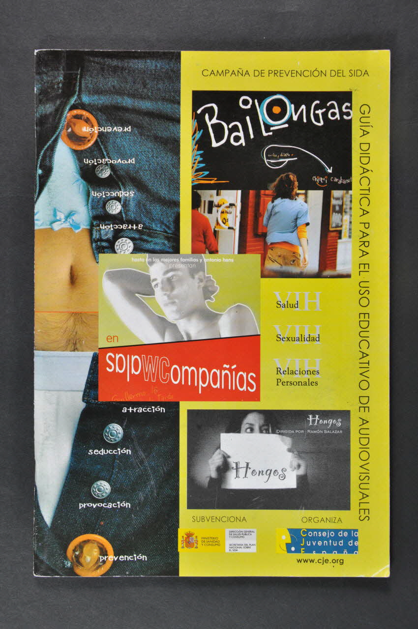 Consejo de la Juventud de Espana BROCHURE "Campana de prevencion del sida. Guia didactica para el uso educativo de audiovisuales" Espagne 2003 2003.93.21 Photo Mucem