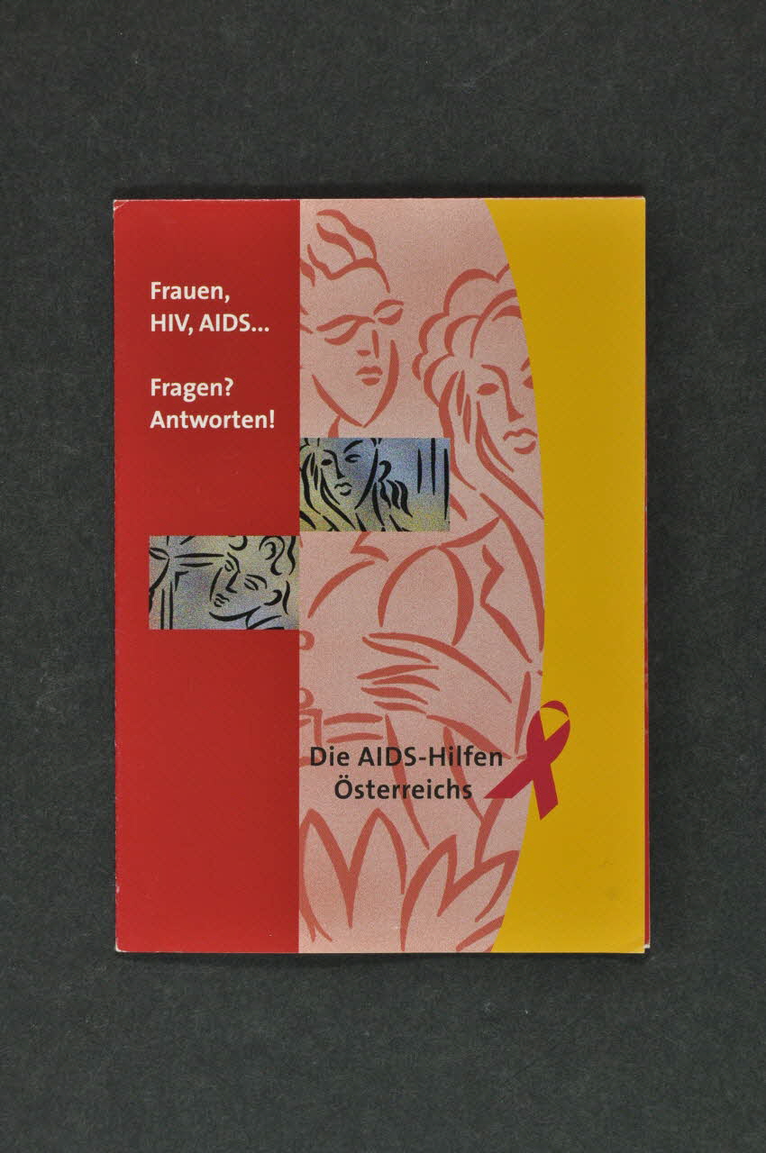 Aids-Hilfe Autriche Dépliant "Frauen, HIV, AIDS... Fragen ? Antworten !" (Femmes VIH Sida Questions Réponses) Autriche 2004 2005.64.43 Photo Mucem