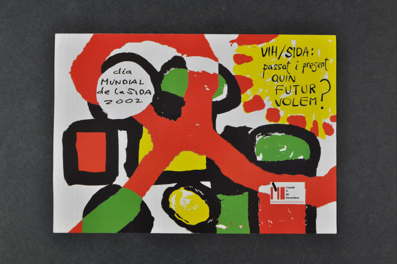 Comité 1er Décembre Dépliant "Dia Mundial de la Sida 2002 " Espagne 2002 2003.93.35 Photo Mucem