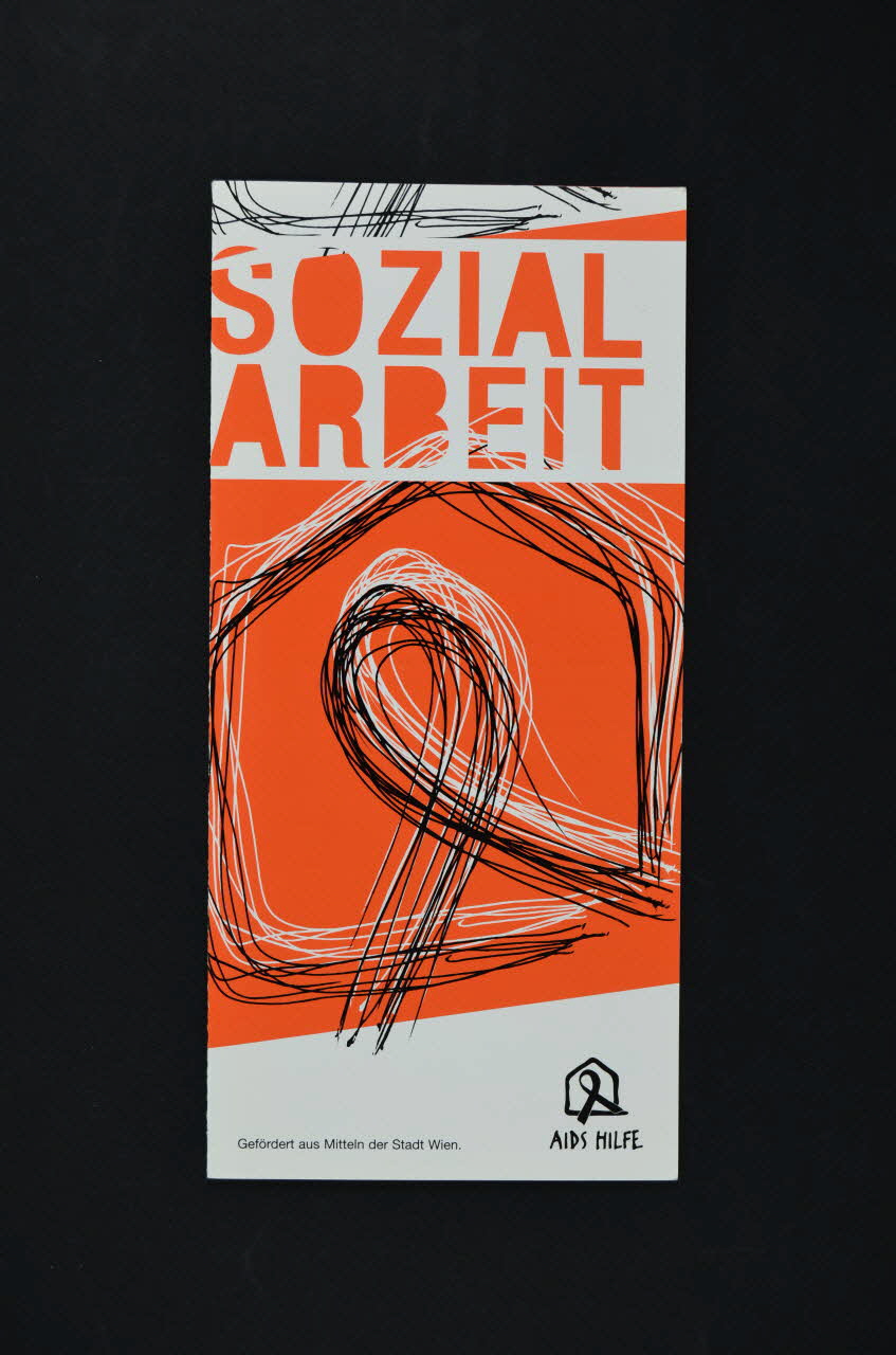 Aids-Hilfe Autriche Dépliant "Sozial arbeit" (Travail social) Autriche 2004 2005.64.49 Photo Mucem