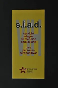 Dépliant "s.i.a.d. servicio integral de atención domicilaria para personas seropositivas" 2003.93.41  Photo Mucem
