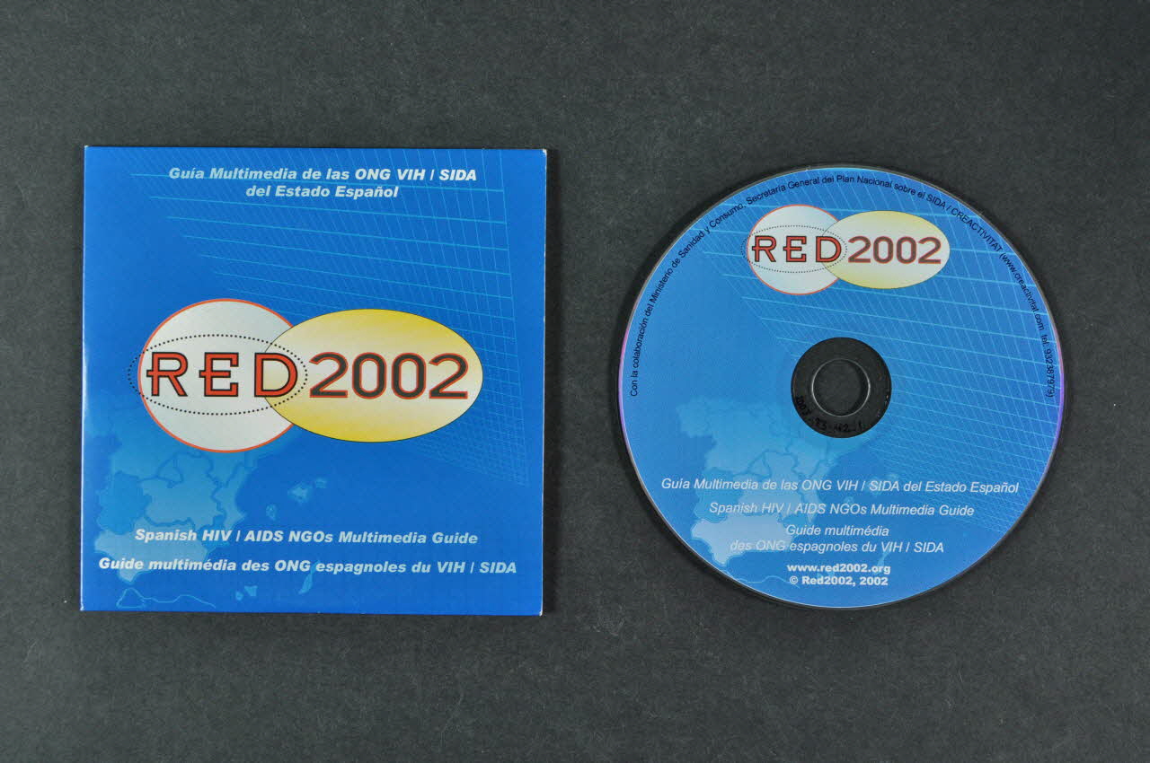 Red 2002 CD-ROM "RED 2002 Guia multimedia de las ONG VIH / SIDA del estado Espanol Espagne 2002 2003.93.42.1-2 Photo Mucem