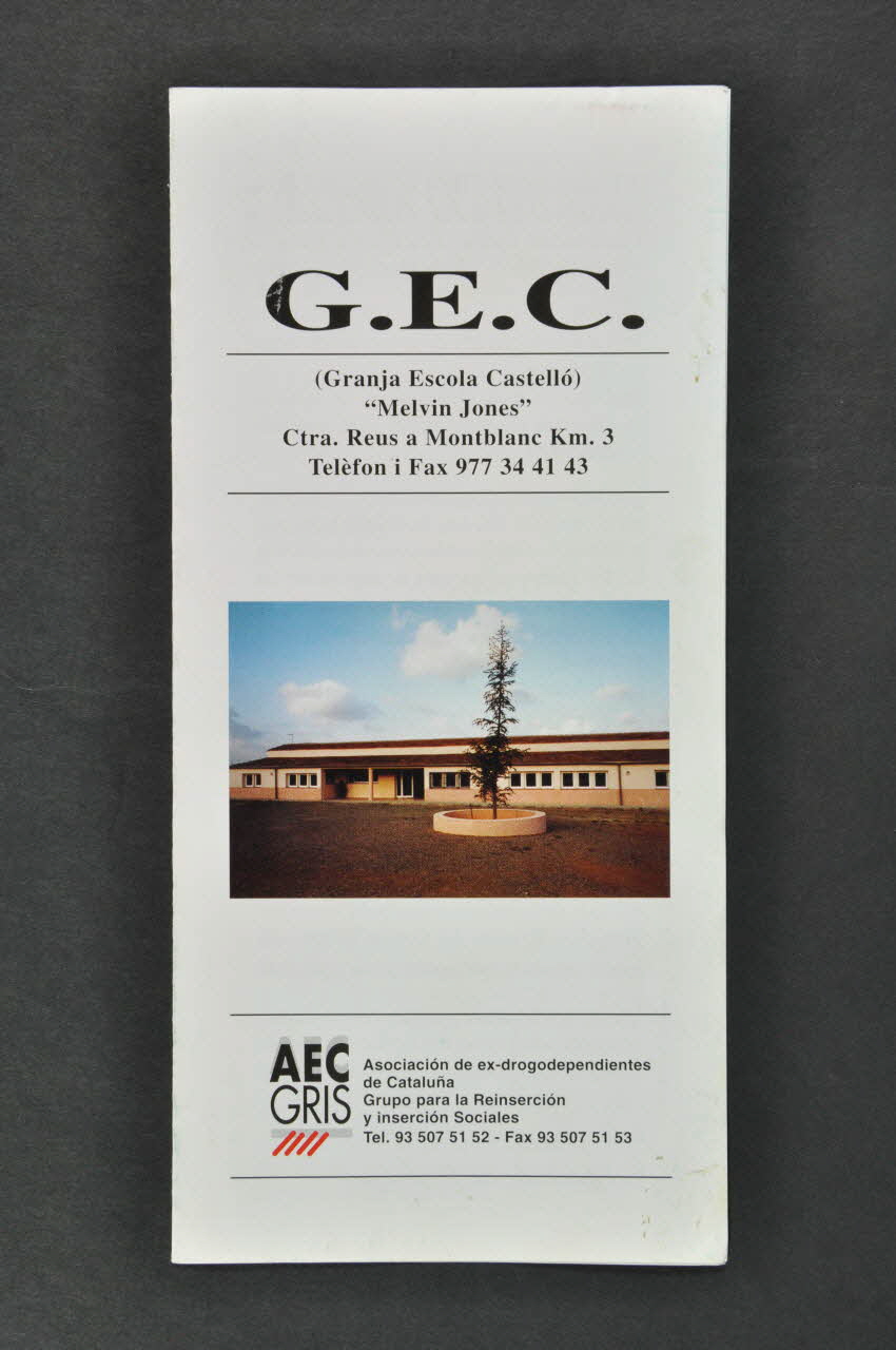 Dépliant "G E C" Granja Escola Castello" 2003.93.48 Photo Mucem