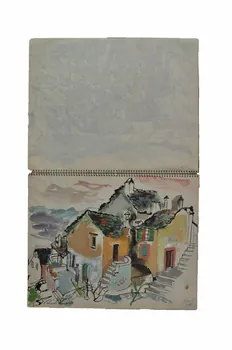 Renée Bernard CARNET DE VOYAGE Corse, France 1952 2004.35.6  Photo Mucem