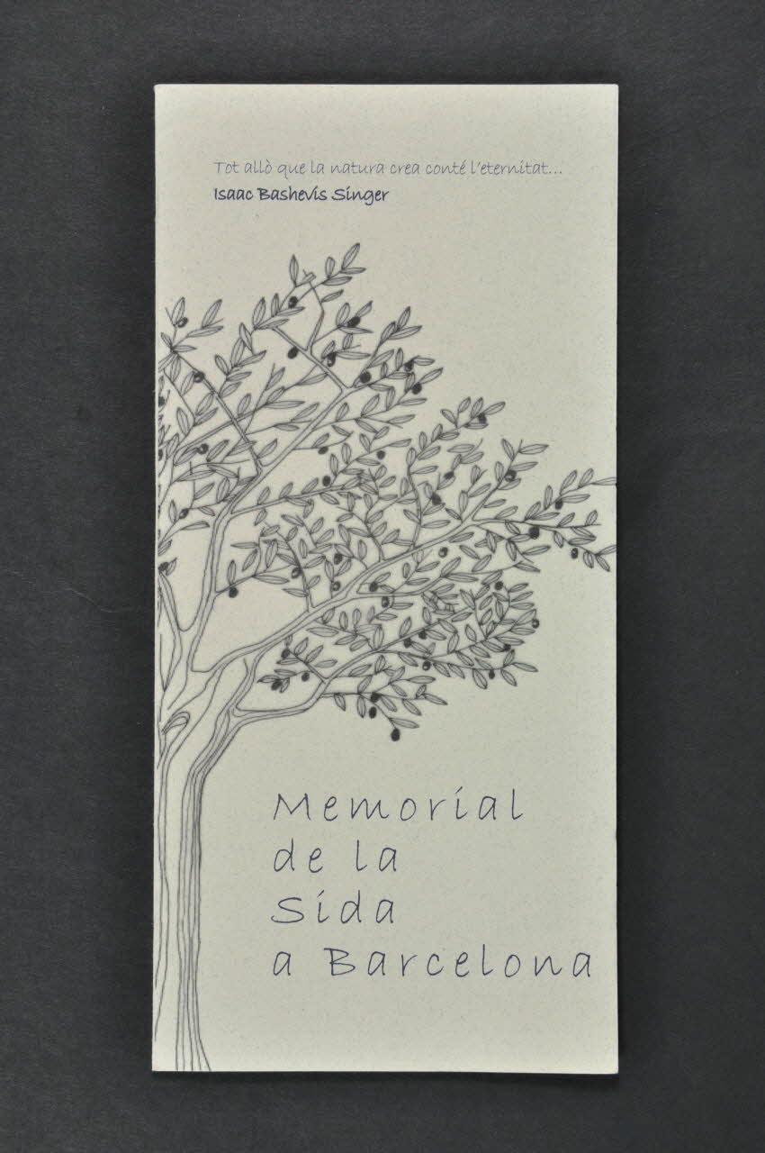 Projecte Dels Noms Dépliant "Memorial de la sida a Barcelona" Espagne 2003 2003.93.54 Photo Mucem