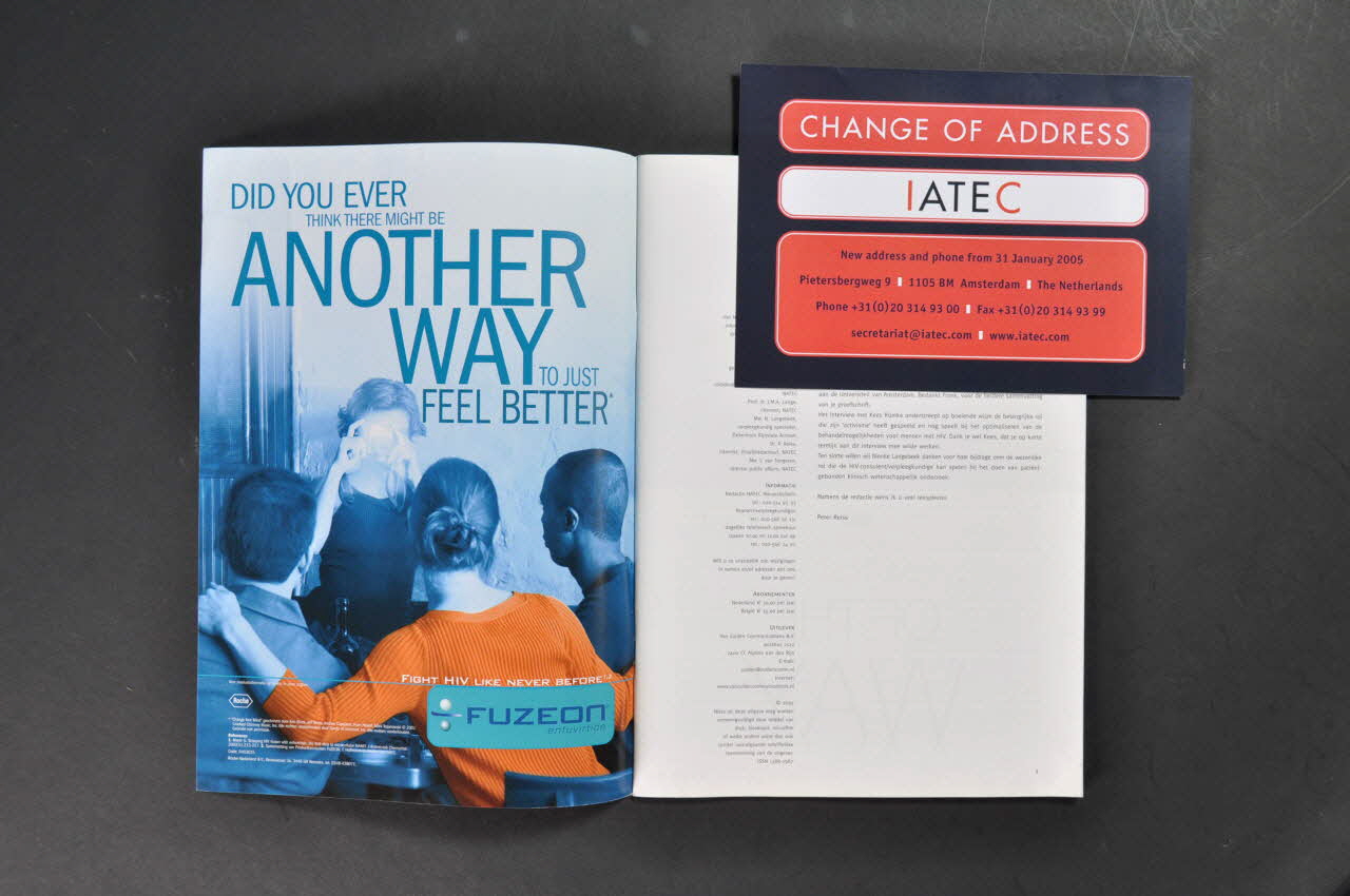 Iatec (International Antiviral Therapy Evaluation) Revue associative NATEC , avril 2005, n° 28 Pays-Bas 2005/4 2005.65.4.1-2 Photo Mucem