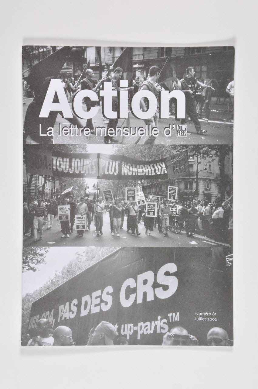 Act Up-Paris Bulletin associatif Action, n°81, juillet 2002 France 2002 2003.94.10 Photo Mucem